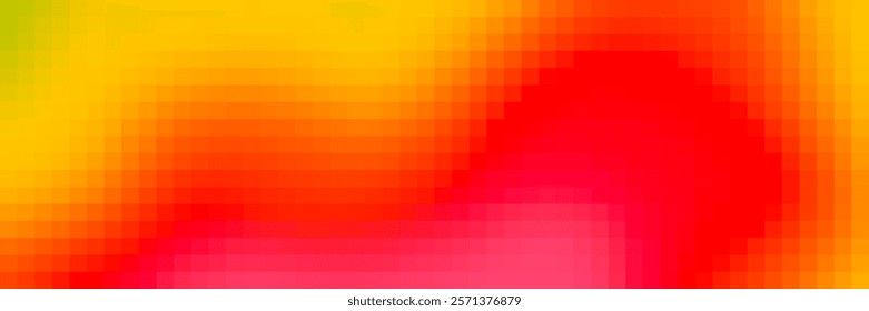 Abstract pixel background. Red pixel spot. Vector geometric shape background for banner, template and poster design. Soft gradient.