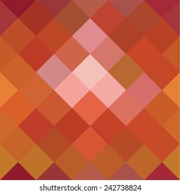 Abstract pixel background / Seamless mosaic background pattern in reds