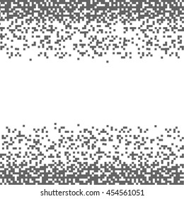 Fundo Pixel abstrato com espaço para o seu texto. Borda pixelada do vetor para design