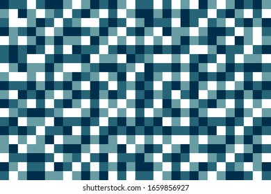 Fondo de píxeles abstracto.Fondo de píxeles azul y blanco. Ilustración vectorial.