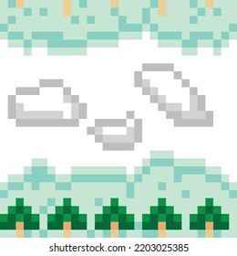 Abstrakte Pixelfarbige Vektorgrafik Nahtlose Muster auf Hintergrundmustern Design-Tapete.