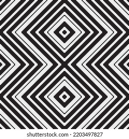 Abstract pixel colorful vector illustration Seamless pattern on background fabric pattern design wallpaper.