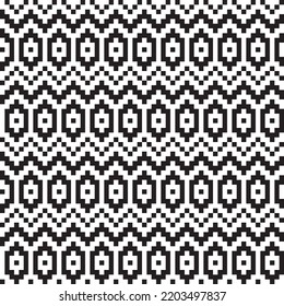 Abstract pixel colorful vector illustration Seamless pattern on background fabric pattern design wallpaper.