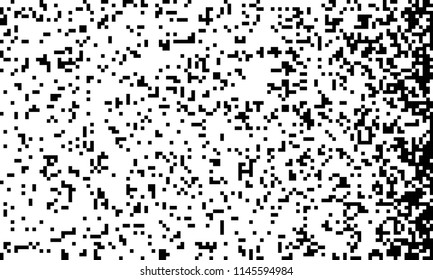 Abstract pixel gradient background. Falling pixels. Geometric mosaic background. Vector Illustration.