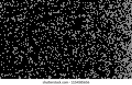 Abstract pixel gradient background. Falling pixels. Geometric mosaic background. Vector Illustration.