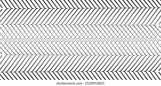 Abstract pixel halftone backdrop in white and black