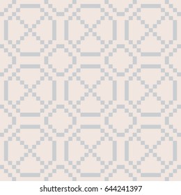 Abstract pixel illustration, seamless pattern