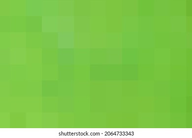 Abstract pixel light green background. Vector geometric texture from green squares. A backing of mosaic squares. Light green background for post, screensaver, wallpaper, postcard, poster, banner cover