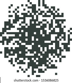 Abstract pixel monochrome pattern.  Great for mobile app, web design, banner, etc.