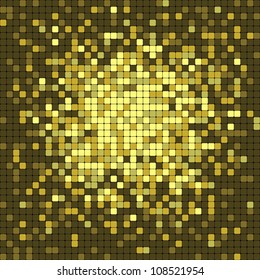 Abstract pixel mosaic
