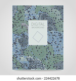 Abstract pixel mosaic
