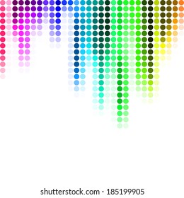 Abstract pixel mosaic gradient colorful background
