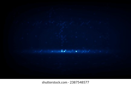 Abstract pixel open Light out technology and Question mark background Hitech communication concept innovation background,  vector design