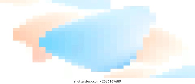 ABSTRACT PIXEL PATTERN BACKGROUND BLUE PASTEL COLORFUL MOSAIC GRID DESIGN WITH GEOMETRIC SHAPES VECTOR TEMPLATE GOOD FOR MODERN WEBSITE, WALLPAPER, COVER DESIGN