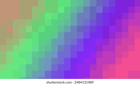 ABSTRACT PIXEL PATTERN BACKGROUND PASTEL COLORFUL MOSAIC GRID DESIGN WITH GEOMETRIC SHAPES VECTOR TEMPLATE GOOD FOR MODERN WEBSITE, WALLPAPER, COVER DESIGN 