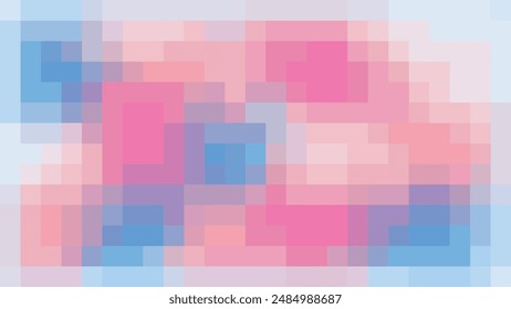 ABSTRACT PIXEL PATTERN BACKGROUND PASTEL COLORFUL MOSAIC GRID DESIGN WITH GEOMETRIC SHAPES VECTOR TEMPLATE GOOD FOR MODERN WEBSITE, WALLPAPER, COVER DESIGN 