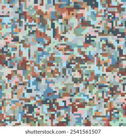 ABSTRACT PIXEL PATTERN BACKGROUND PASTEL COLORFUL MOSAIC GRID DESIGN WITH GEOMETRIC SHAPES VECTOR TEMPLATE GOOD FOR MODERN WEBSITE, WALLPAPER, COVER DESIGN 