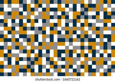 Abstract pixel pattern background.Blue white gray and brown pixel background. Vector illustration.