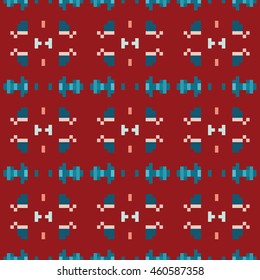 Abstract pixel pattern. Cloth design, wallpaper. Vector illustration.