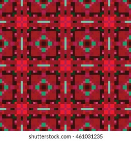 Abstract pixel pattern. Cloth design, wallpaper. Vector illustration.