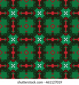Abstract pixel pattern. Cloth design, wallpaper. Vector illustration.