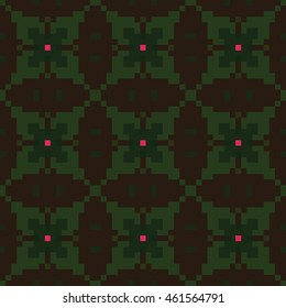 Abstract pixel pattern. Cloth design, wallpaper.