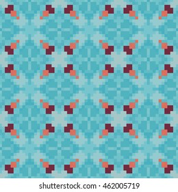 Abstract pixel pattern. Cloth design, wallpaper.