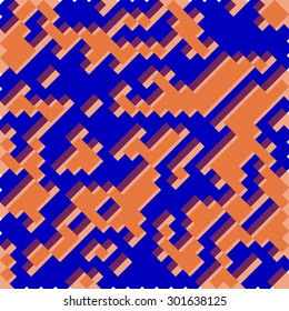 Abstract pixel pattern consisting of colored rectangles