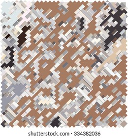Abstract pixel pattern consisting of colored rectangles
