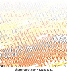Abstract pixel pattern reminiscent of a maze