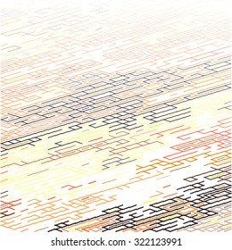 Abstract pixel pattern reminiscent of a maze