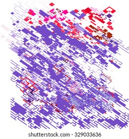 Abstract pixel pattern reminiscent of a maze