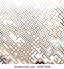 Abstract pixel pattern reminiscent of a maze