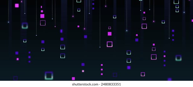 Abstract pixel rain background vector design in eps 10