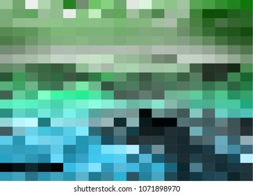 Abstract pixel rectangles background