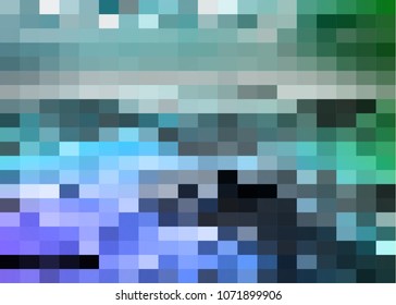 Abstract pixel rectangles background
