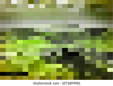 Abstract pixel rectangles background