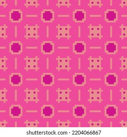 Abstract pixel seamless pattern. Art deco. Geometric. Repeated elegant background. Repeating beautiful texture. Fancy pattern. Colorfull. Design for walpaper, wrapping, fashion, fabric, card, print