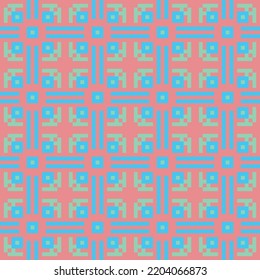 Patrón abstracto de píxeles sin soldadura. Art deco. Geométrico. Fondo repetidamente elegante. Repitiendo hermosa textura. Patrón de moda. Colorido. Diseño para papel de escritorio, envoltura, moda, tela, tarjeta, impresión