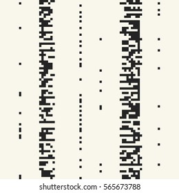 Abstract pixel stroke seamless pattern.