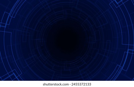 Abstract pixel technology Ai sci-fi artificial Intelligence concept machine deep learning futuristic digital for future on dark blue Hitech communication concept innovation background,  vector design