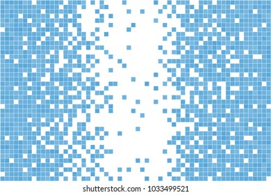 Abstract pixel technology background. Vector pixelated pattern. Blue dotted texture.