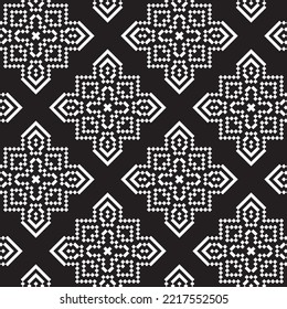 Abstract pixel vector illustration Seamless pattern on background fabric pattern design wallpaper.