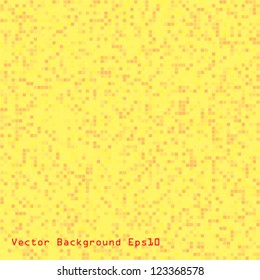 abstract pixel yellow background. seamless. vector eps10