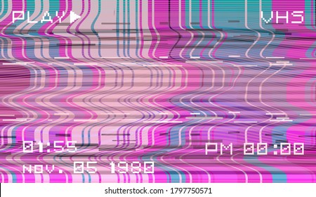 Abstract pixelated background with flickers and datamoshing effect. Vaporwave and cyberpunk style aesthetics.
