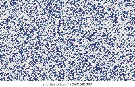 Abstrato padrão de fundo pixelado em vários tons de cor azul