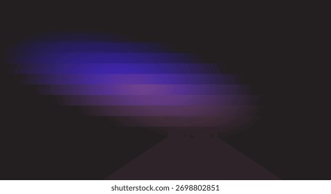 Fundo abstrato, pixelado, escuro com efeito de luz de gradiente roxo e azul.
