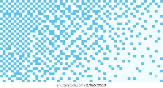 Abstract pixelated design in blue and white, perfect for digital backgrounds and modern aesthetics
