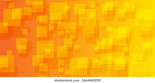 Abstract pixelated gradient background with orange to yellow cubes, ideal for retro digital art, gaming, and creative graphic projects.