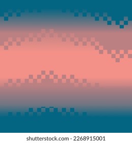 Resumen de la textura de degradado de gradiente pixelado, rosa y azul de teca